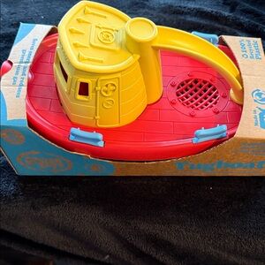 Green Toys Red and Yellow Tugboat